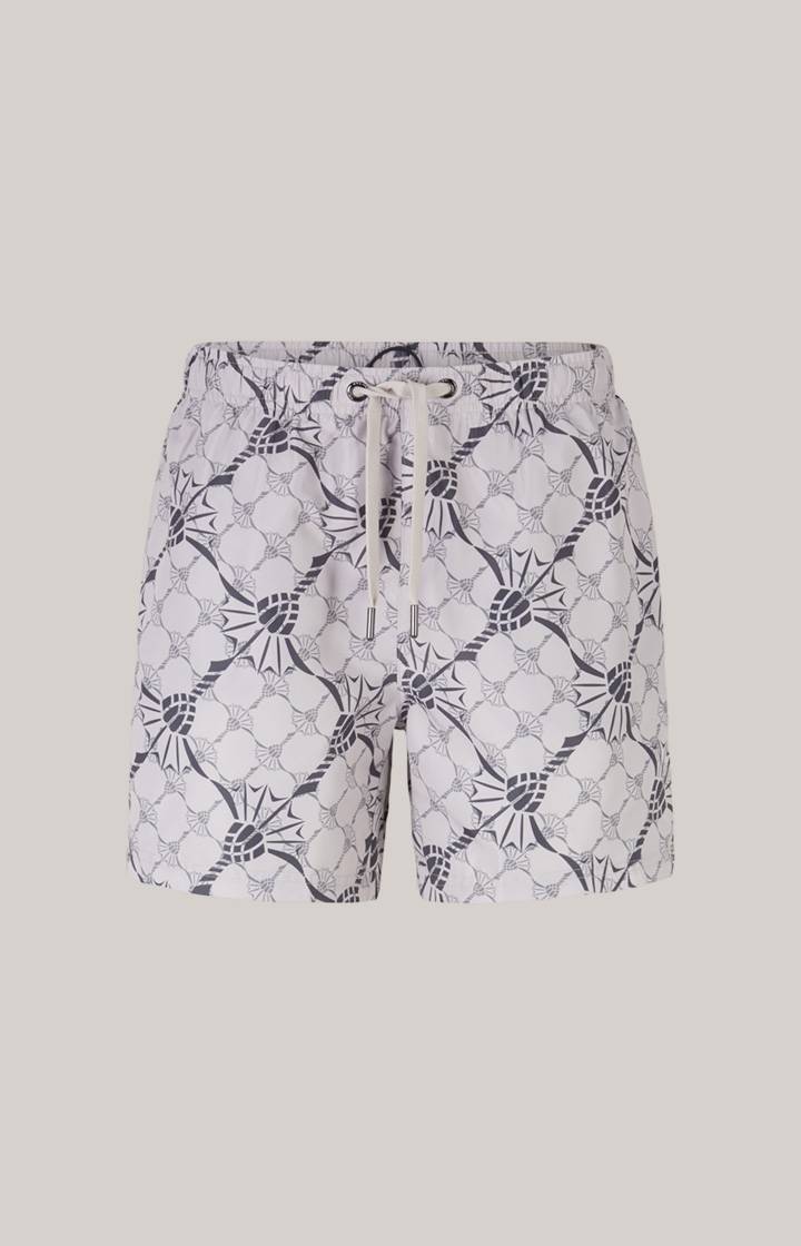 Joop Cornflower-Badeshorts Babados in Hellgrau/Anthrazit Muttertagsangebot