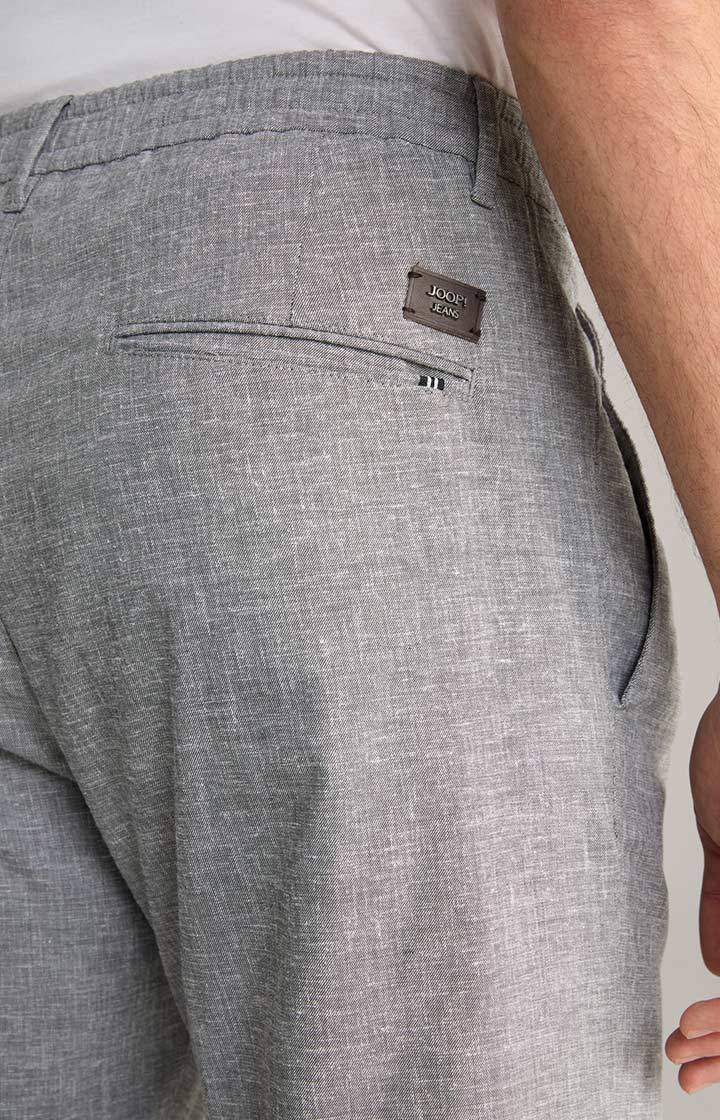 Joop Leinenmix-Chino Lead in Hellgrau meliert Letzter Tag