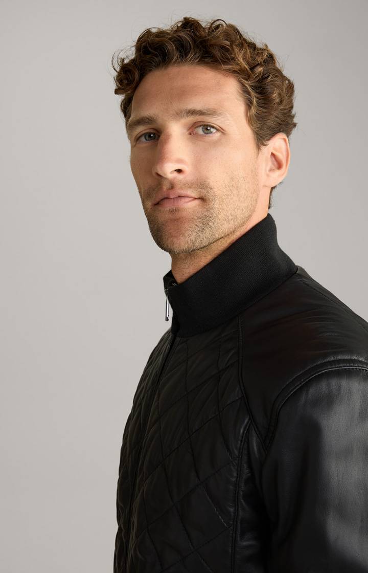 Joop Leder-Blouson Tobos in Schwarz 2025