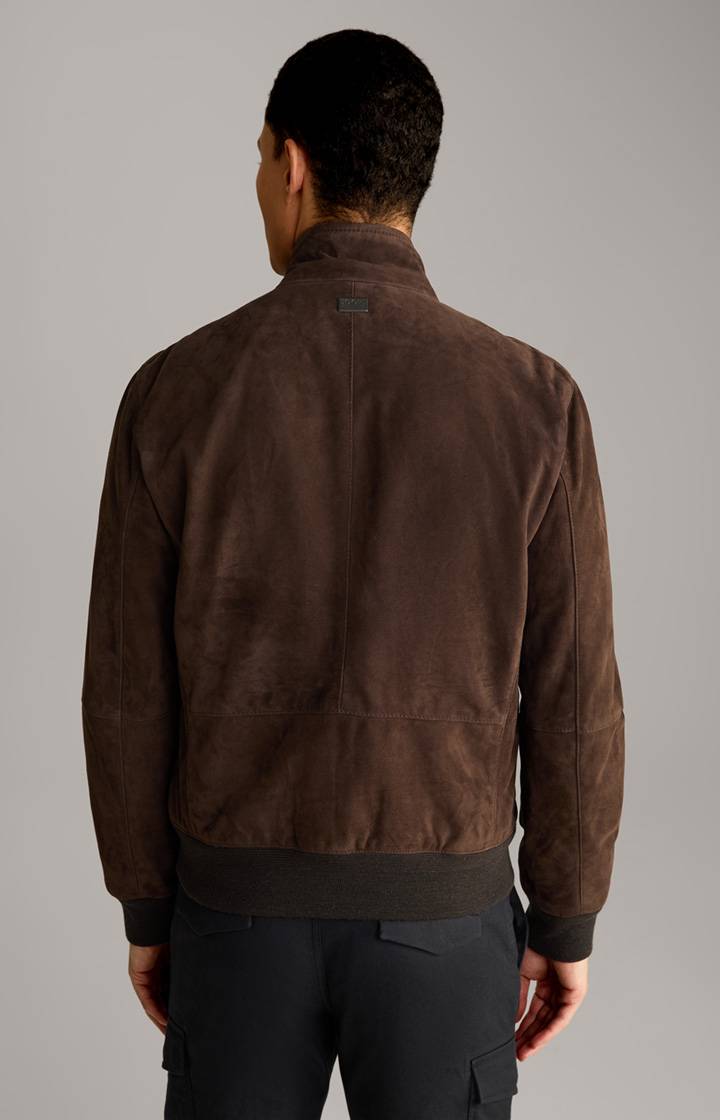 Joop Veloursleder-Blouson Cros in Dunkelbraun Online