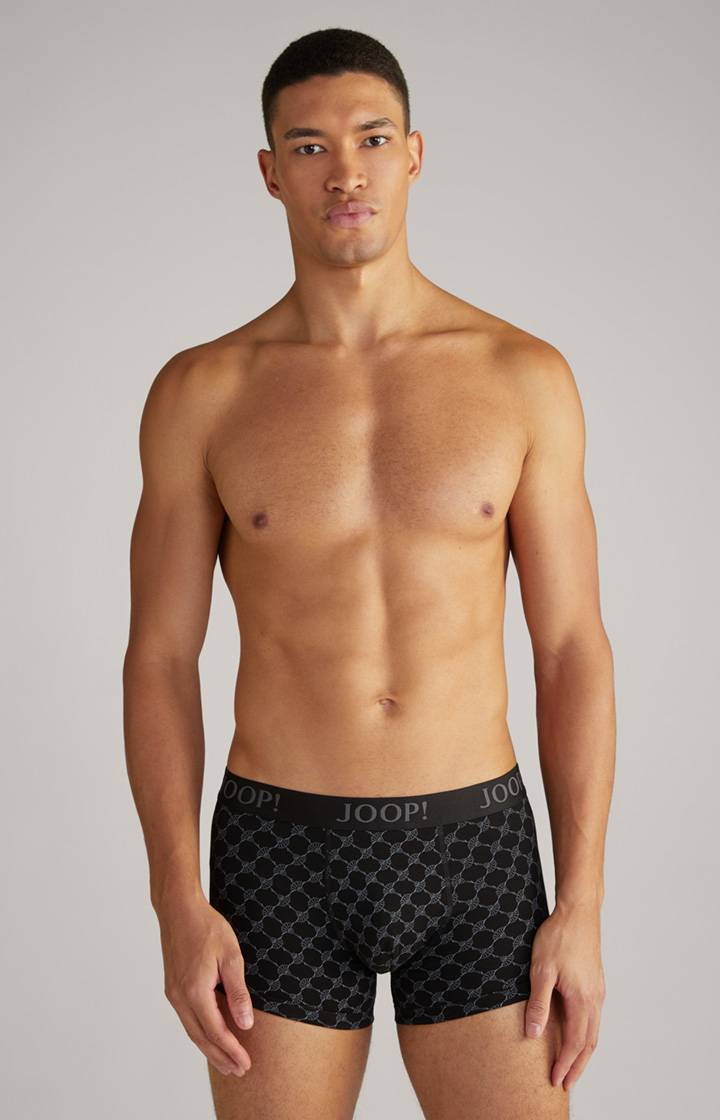 Joop 3er-Pack Fine Cotton Stretch Boxer in Schwarz/Rot/Weiß gemustert Verkauf