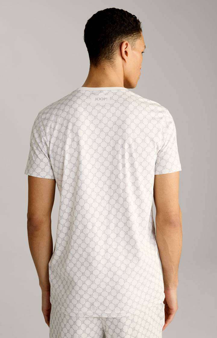 Joop Loungewear T-Shirt in Offwhite/Grau gemustert Großer Ausverkauf