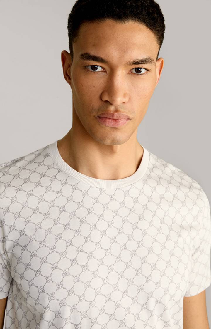 Joop Loungewear T-Shirt in Offwhite/Grau gemustert Großer Ausverkauf