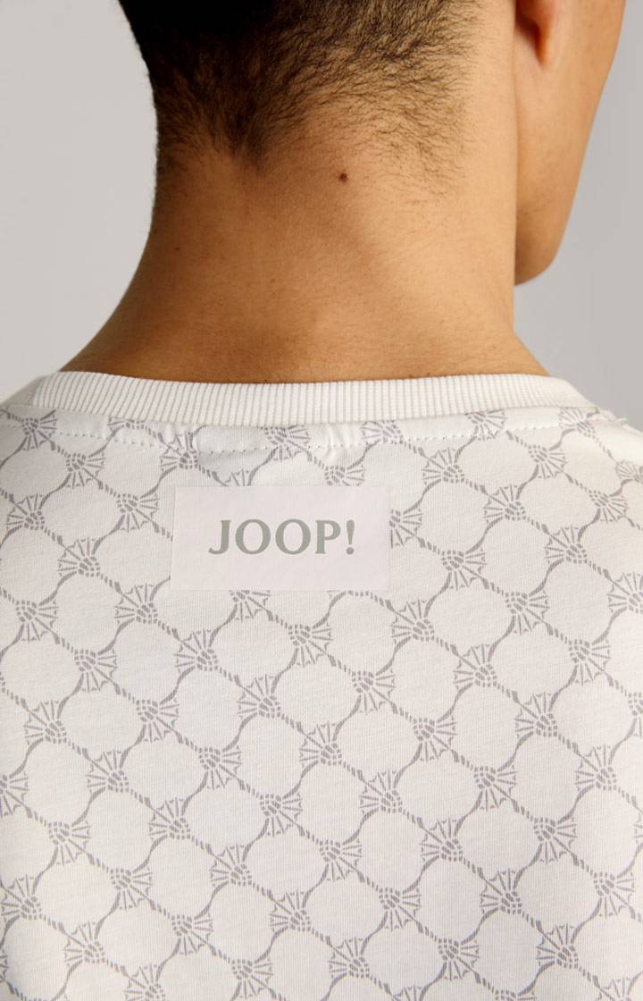 Joop Loungewear T-Shirt in Offwhite/Grau gemustert Großer Ausverkauf