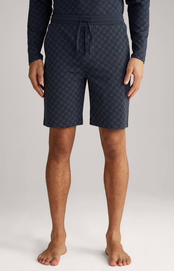 Joop Loungewear Shorts in Navy gemustert Preisnachlass