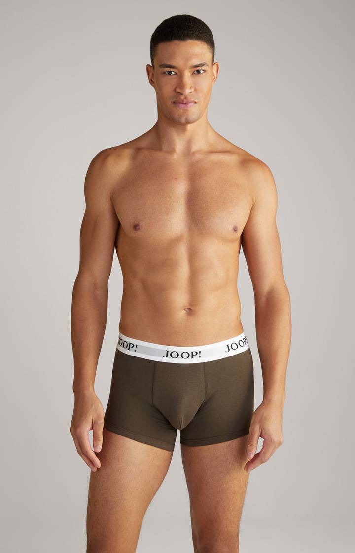 Joop 3er-Pack Fine Cotton Stretch Boxer in Dunkelblau/Bordeaux/Oliv Valentinstagsangebot