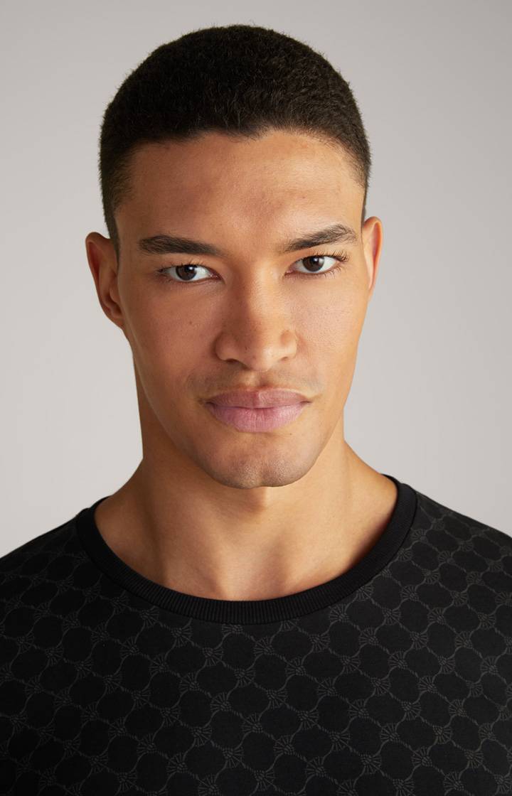 Joop Loungewear Longsleeve in Schwarz gemustert Heißer Verkauf