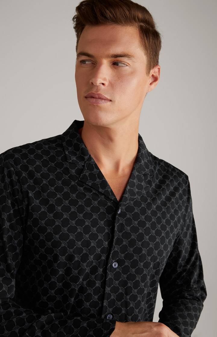 Joop Cornflower Baumwoll-Pyjama in Schwarz Online Outlet