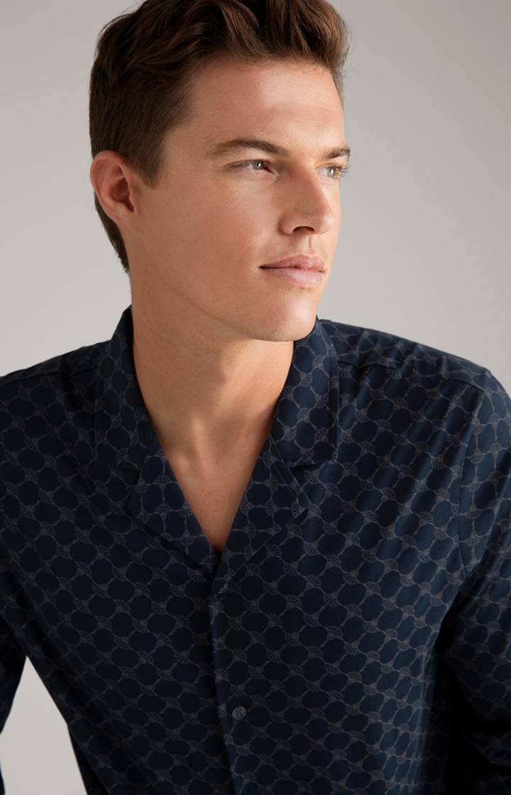 Joop Cornflower Baumwoll-Pyjama in Dunkelblau Neuheiten