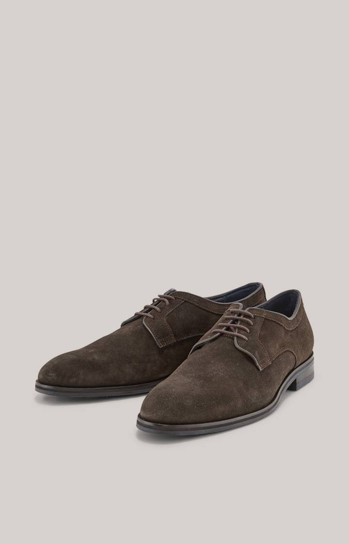 Joop Lace-Up Velluto Kleitos in Dunkelbraun Weihnachtsangebot