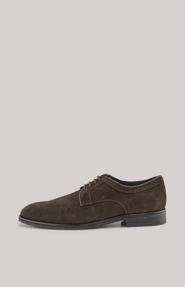Joop Lace-Up Velluto Kleitos in Dunkelbraun Weihnachtsangebot