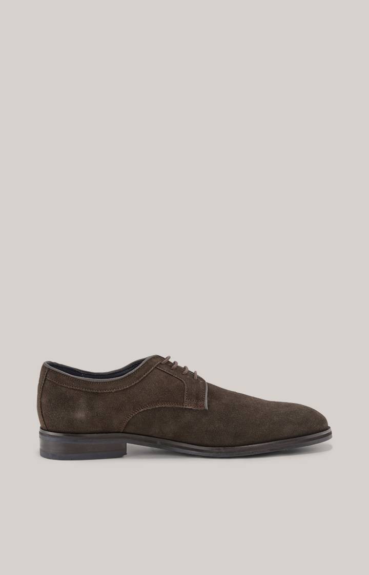 Joop Lace-Up Velluto Kleitos in Dunkelbraun Weihnachtsangebot