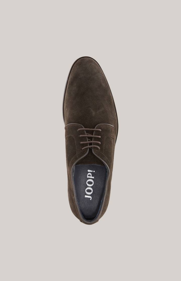 Joop Lace-Up Velluto Kleitos in Dunkelbraun Weihnachtsangebot