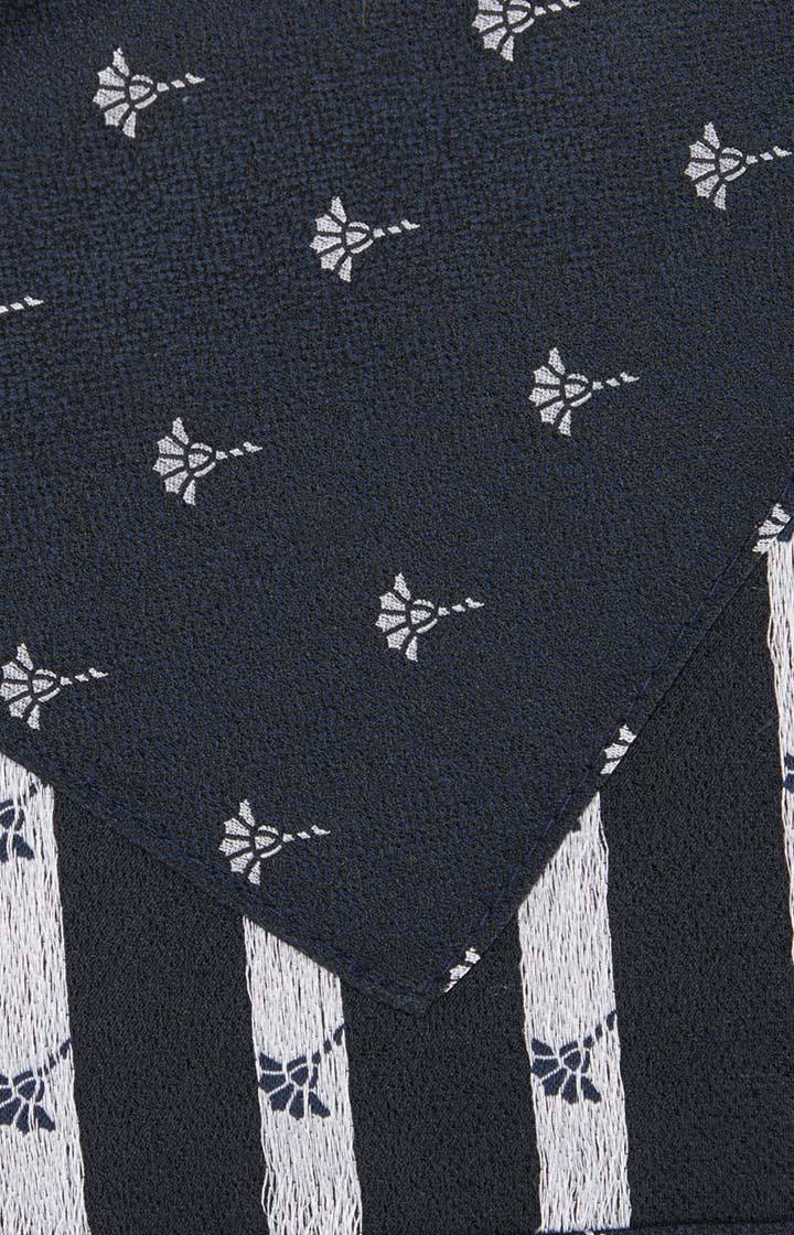 Joop Cornflower Seiden-Einstecktuch in Navy gemustert Super Sparpreis