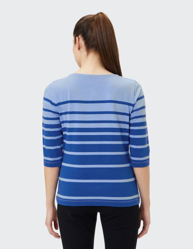 Joy Sportswear 3/4-Arm-Shirt LISA Shirt mit zweifarbigem Ringeldesign Lagerräumung