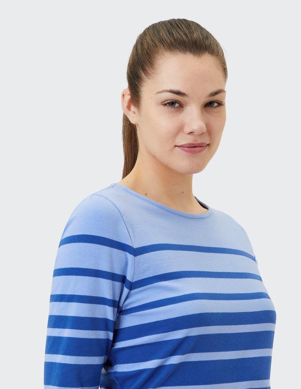 Joy Sportswear 3/4-Arm-Shirt LISA Shirt mit zweifarbigem Ringeldesign Lagerräumung