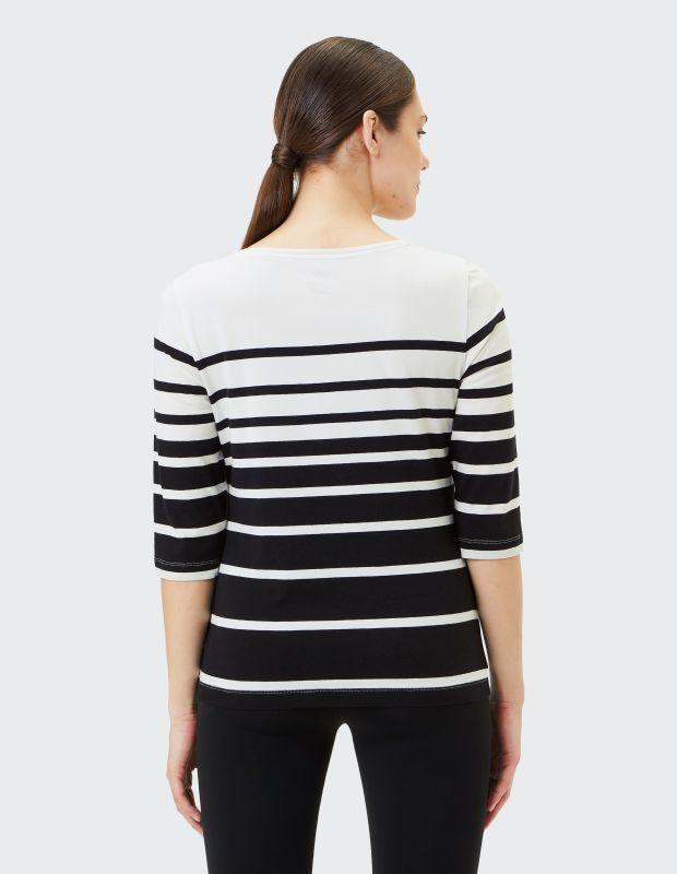 Joy Sportswear 3/4-Arm-Shirt LISA Shirt mit zweifarbigem Ringeldesign Neueste Mode
