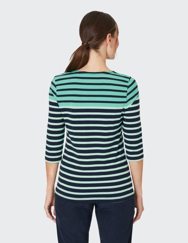 Joy Sportswear 3/4-Arm-Shirt CELIA T-Shirt mit feinem Ringeldessign Vatertagsangebot