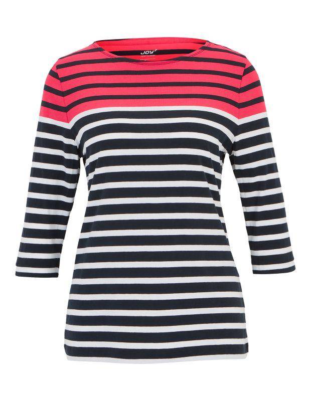 Joy Sportswear 3/4-Arm-Shirt CELIA T-Shirt mit feinem Ringeldessign Valentinstagsangebot