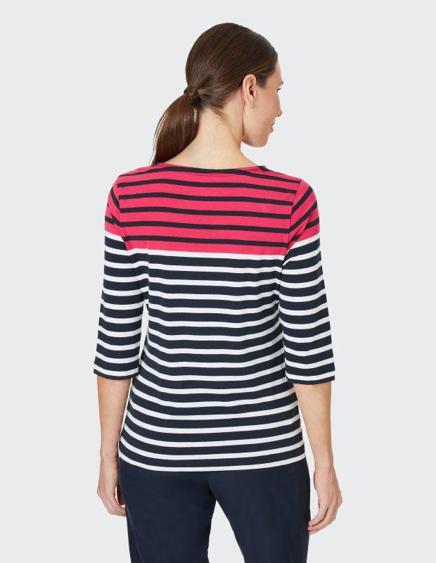 Joy Sportswear 3/4-Arm-Shirt CELIA T-Shirt mit feinem Ringeldessign Valentinstagsangebot
