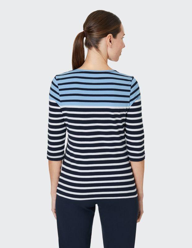 Joy Sportswear 3/4-Arm-Shirt CELIA T-Shirt mit feinem Ringeldessign Online Outlet