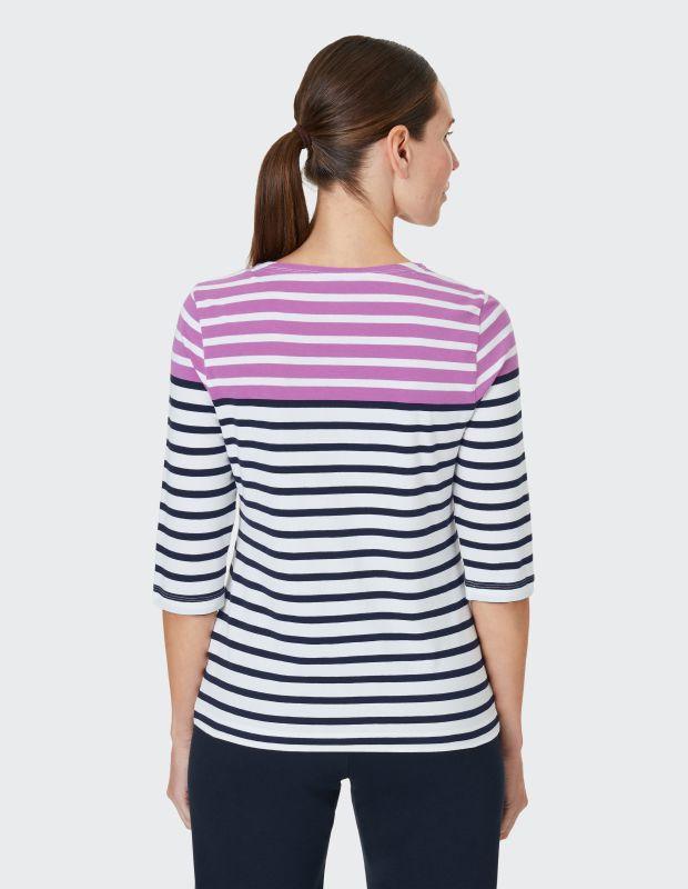 Joy Sportswear 3/4-Arm-Shirt CELIA T-Shirt mit feinem Ringeldessign Zeitlich begrenztes Angebot