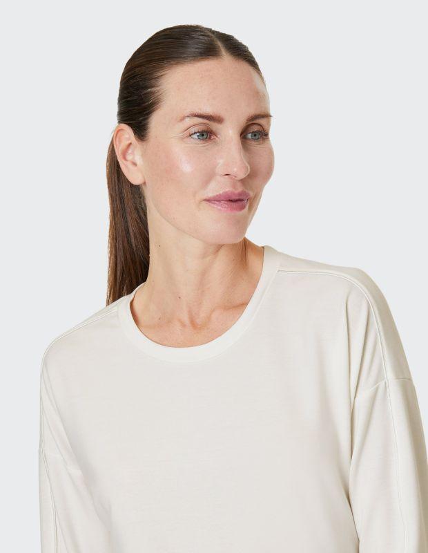 Joy Sportswear Sweatshirt RIKE Softes Sweatshirt mit Glanz Paspel Fabrikpreis