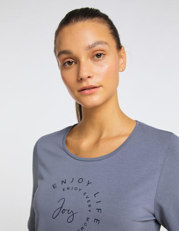Joy Sportswear T-Shirt TAMY T-Shirt mit modernem Schrift-Print Räumungsverkauf