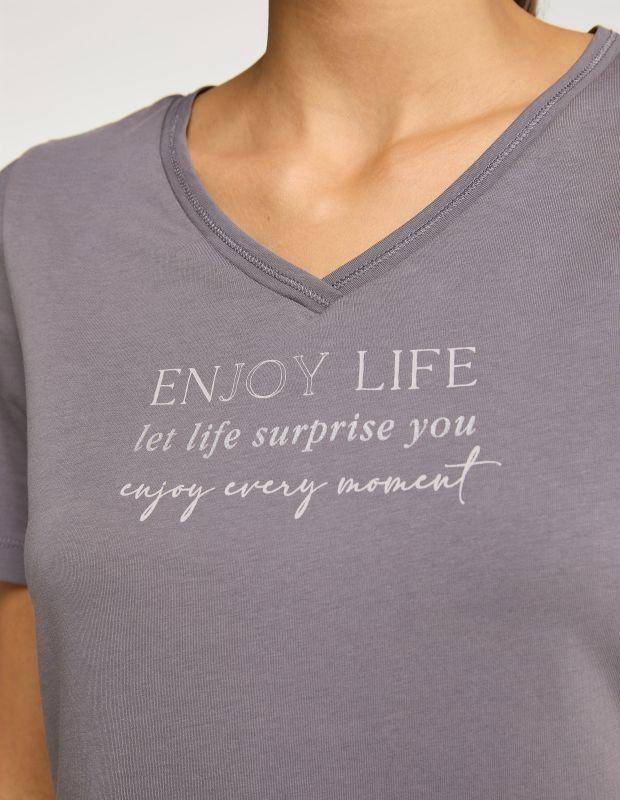 Joy Sportswear T-Shirt JIL Stilvolles T-Shirt mit abgerundetem Saum Flash Sale