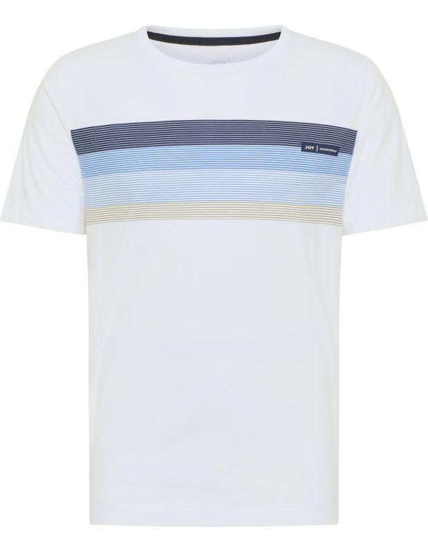 Joy Sportswear T-Shirt EIKE T-Shirt mit modernem Streifenprint Vierteljährliche Förderung