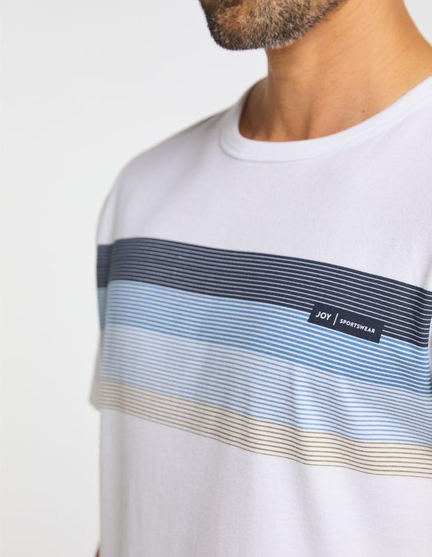 Joy Sportswear T-Shirt EIKE T-Shirt mit modernem Streifenprint Vierteljährliche Förderung