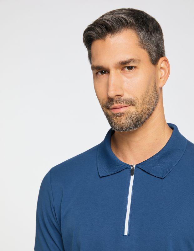 Joy Sportswear Poloshirt MIO Poloshirt mit Kontraststreifen Fabrikladen