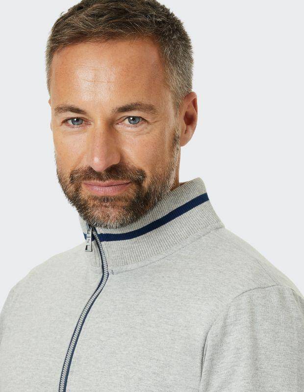 Joy Sportswear Jacke SVEN Sweatjacke mit Kontraststreifen im Kragen Osterangebot