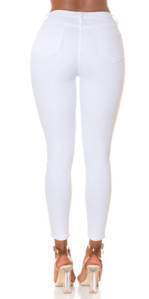 Koucla Sexy Musthave Highwaist Jeans mit Knopf-Details Super Sparpreis