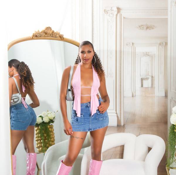 Koucla Sexy Highwaist Sommer Jeans Skort Blogger Style Nur noch ein Tag übrig