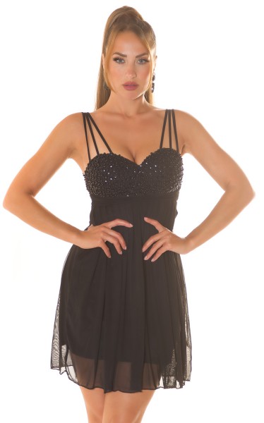 Koucla Sexy KouCla Trägerminikleid m. Perlen & Pailletten Verkauf