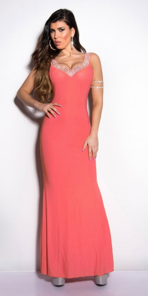 Koucla Sexy KouCla Gala- Kleid Rückenfrei mit Strass Rabatt