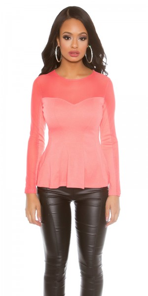 Koucla Sexy Koucla PartyShirt transparent mit Schösschen Online Shopping