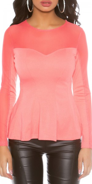 Koucla Sexy Koucla PartyShirt transparent mit Schösschen Online Shopping
