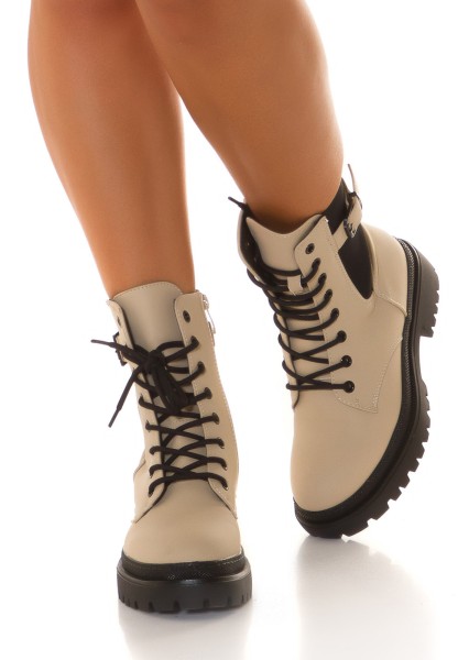Koucla Trendy Stiefeletten zum Schnüren Muttertagsangebot