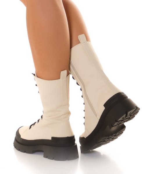 Koucla Trendy Schnür Stiefeletten Jubiläumsangebot