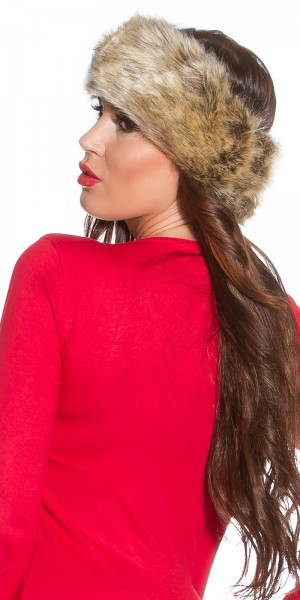 Koucla Trendy Fake Fur Stirnband/Loopschal, it s up 2u! Zeitlich begrenztes Angebot