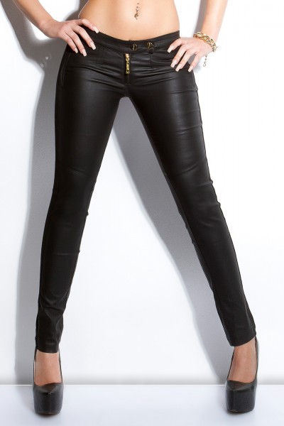 Koucla Sexy KouCla Treggings mit goldenen Knoepfen Fabrikverkauf