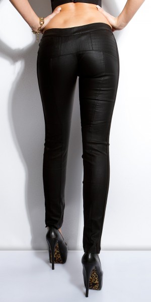 Koucla Sexy KouCla Treggings mit goldenen Knoepfen Fabrikverkauf