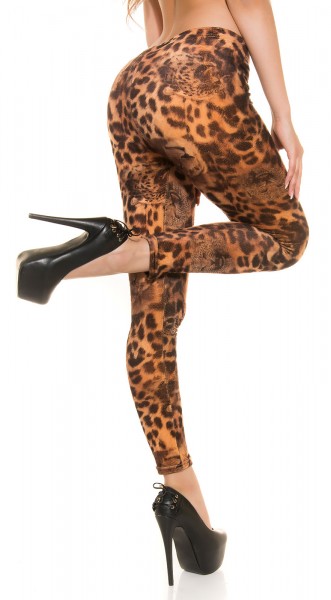 Koucla Sexy flauschige Leoleggings mit Leoface Meist gekauft