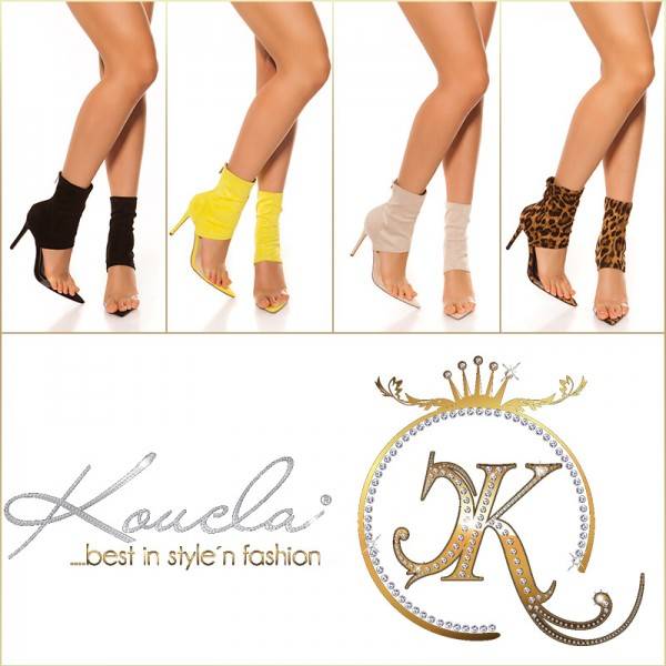 Koucla Sexy High Heels Ankle Boots Kim K. LooK! Saisonschlussverkauf