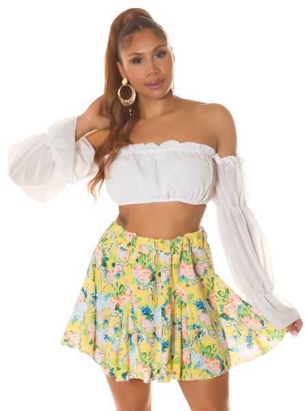 Koucla Sexy FEEL HAPPY Mini Blumen Rock Bis zu 60% Rabatt