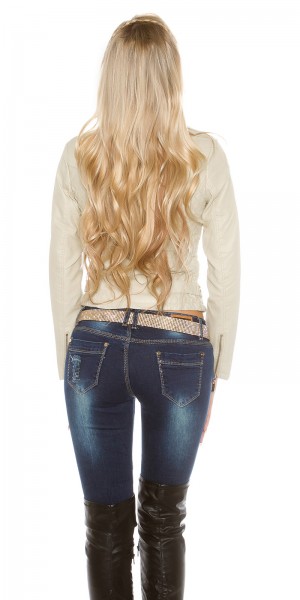 Koucla Sexy KouCla Bikerlook Jacke mit Steppung Riesige Rabatte