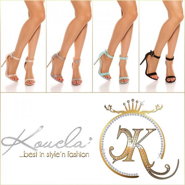 Koucla Sexy High Heel Sandalette mit Riemchen Weihnachtsangebot
