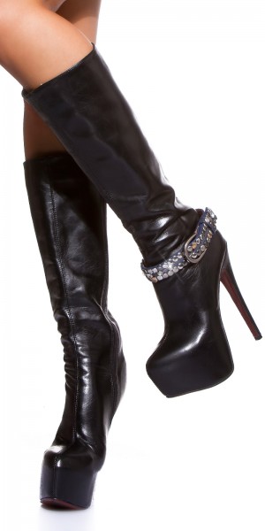 Koucla Sexy Schuhgürtel mit Strass und Nieten Angebote